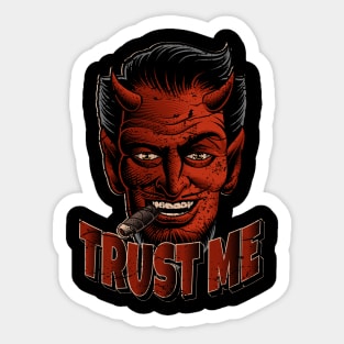 Trust me Devil Sticker